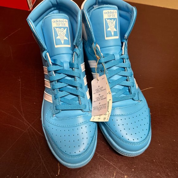 Adidas Originals Mens Blue Top Ten Hi GW1616 Athletic Basketball Shoes Sz US 11 main image 4